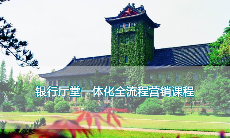 员工培训-南京大学银行厅堂一体化全流程营销课程