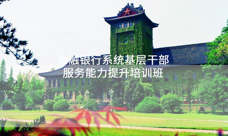 金融培训-南京大学金融银行系统基层干部服务能力提升培训班